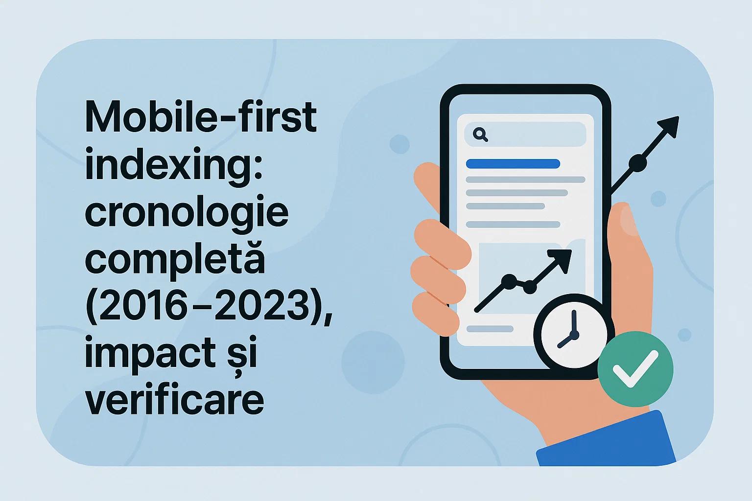 Mobile-first indexing: cronologie completă (2016–2023), impact și verificare