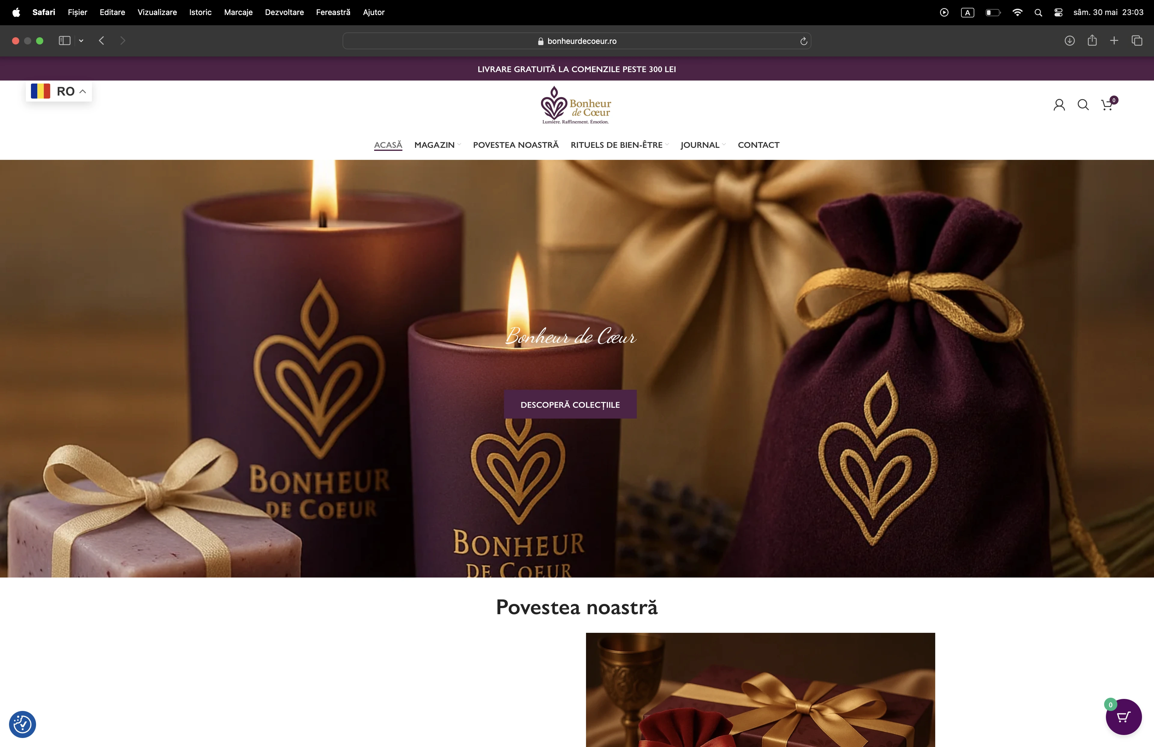 Screenshot Bonheur de Cœur